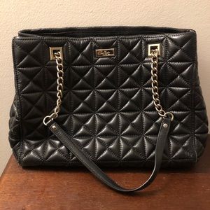Kate Spade Black Quilted Shoulder Bag